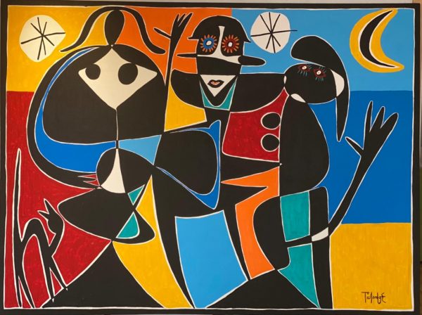 Juego de sombras obra del artista abstracto Enrique Pichardo