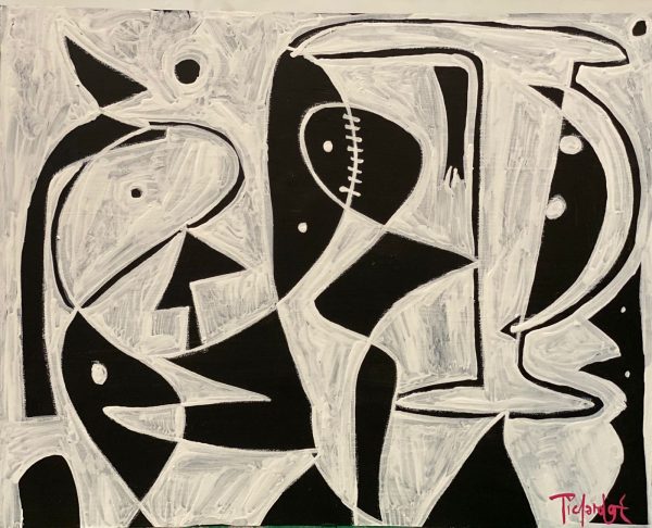 una pintura abstracta de Enrique Pichardo
