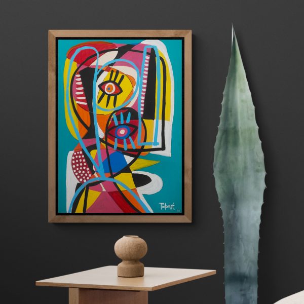 53285-Retrato-en-fondo-verde-esmeralda-50x70cm-Mockup-Pichardo