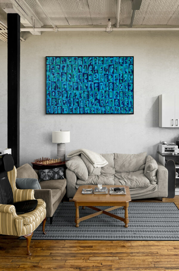 Mosaico de cuerpos azules - Imagen 2