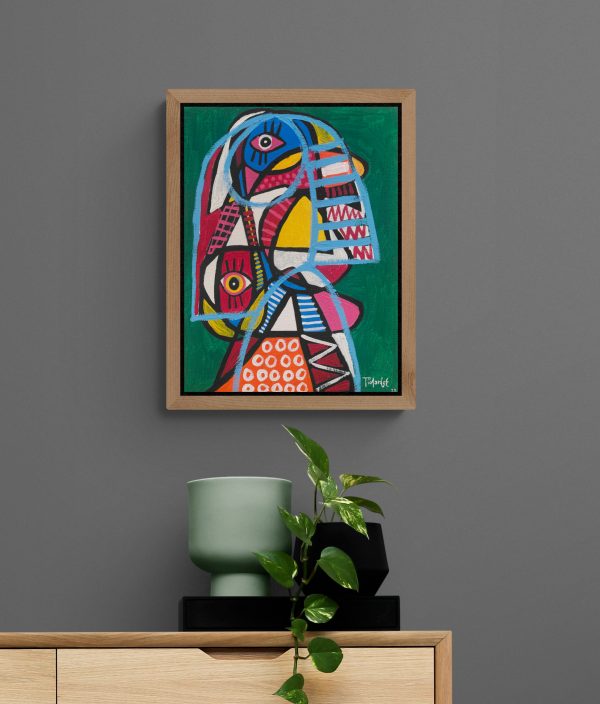 53329-Coleccion Retrato en fondo verde-30x40cm-Enrique Pichardo-Mockup