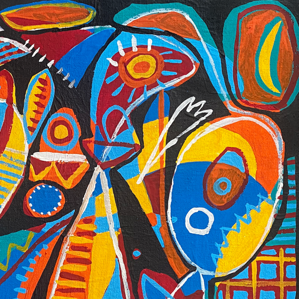 53338-Composicion en fondo negro-40x30cm-Enrique-Pichardo