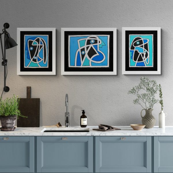 53422 Retrato en azul 30x40cm Pichardo SHR