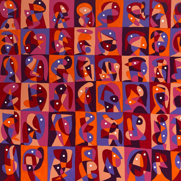 53434_Mosaico en rojo 200x120cm_ Enrique_Pichardo_D1