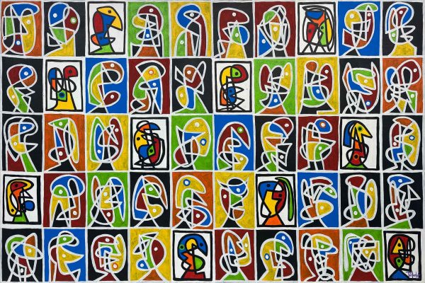 53451-Mosaico-en-fondo-negro-150-x100cm-Enrique-Pichardo-BJ