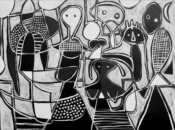 Composición en blanco y negro