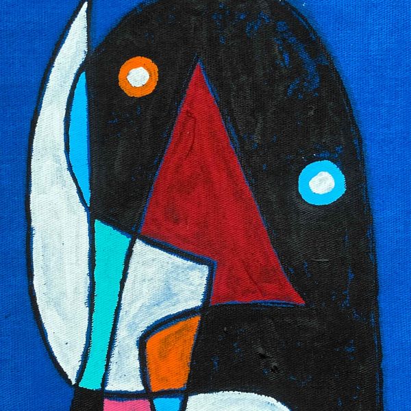 Retrato en fondo azul - Imagen 3