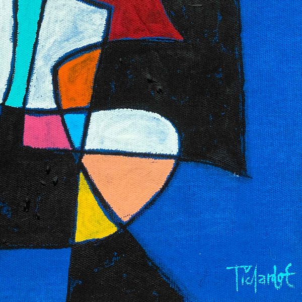 Retrato en fondo azul - Imagen 5