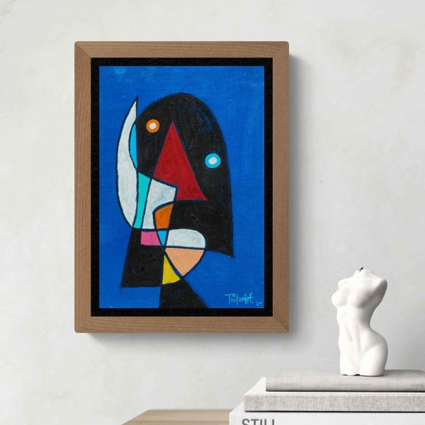 Retrato en fondo azul - Imagen 2