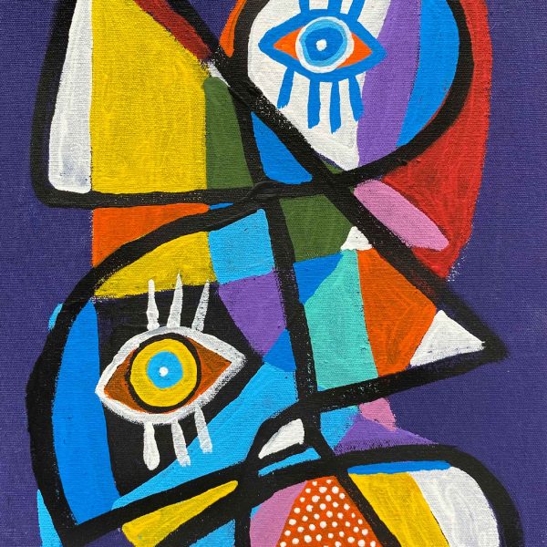 Retrato en fondo amoratado - Imagen 4