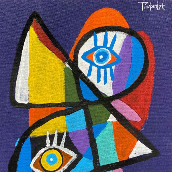 Retrato en fondo amoratado - Imagen 3